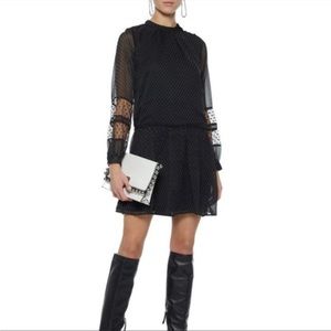 NWOT Walter Baker polka-dot georgette mini dress size XS